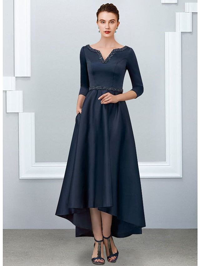 A-Line/Princess V-Neck Asymmetrical Mother of the Bride Dresses Hover Image
