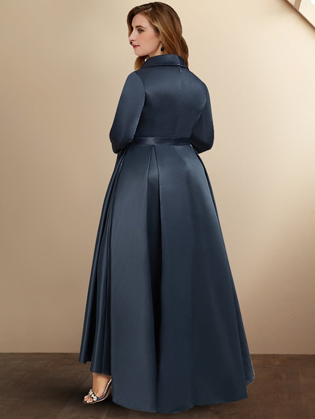 A-Line/Princess V-Neck Asymmetrical Mother of the Bride Dresses Main Image