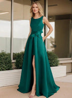 A-Line/Princess Scoop Mother of the Bride Dresses by Dreamylily