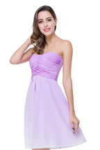 A-line Strapless Chiffon Bridesmaid Dress with Draped