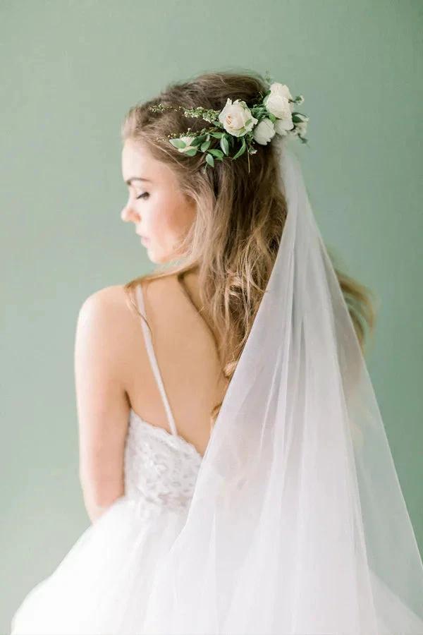 A-line Elegant Forest Wedding Dresses Best Bridal Gowns WD695 by pgmdress