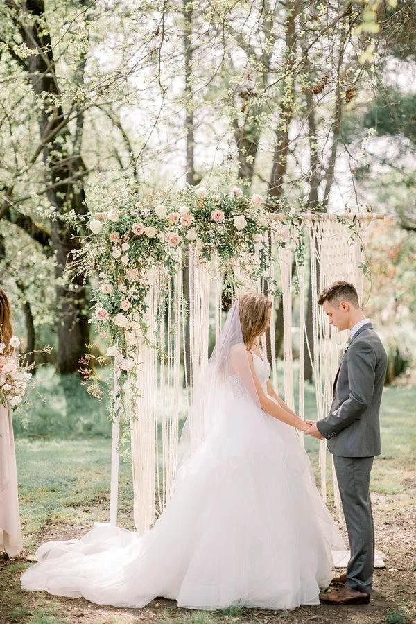 A-line Elegant Forest Wedding Dresses Best Bridal Gowns WD695 by pgmdress