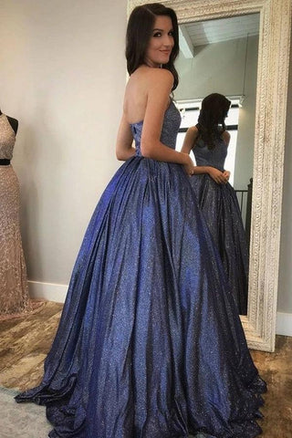 A-Linie Glitzerndes Neckholder Langes Ballkleid Süßes Abendkleid PSK371