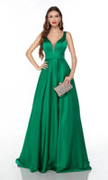 Long Prom Gown Plunging Neckline SYP8 by vivymakudress