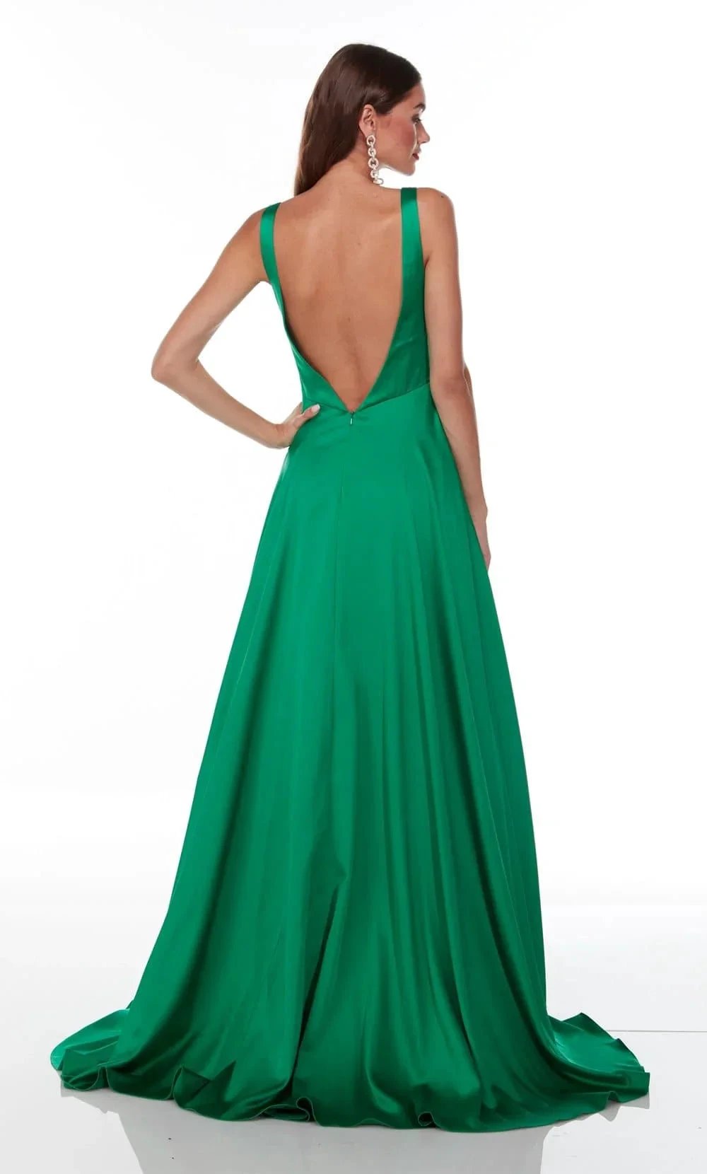Long Prom Gown Plunging Neckline SYP8 by vivymakudress