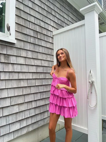 Lovely Tiered Homecoming Dress Party Dress Y3009
