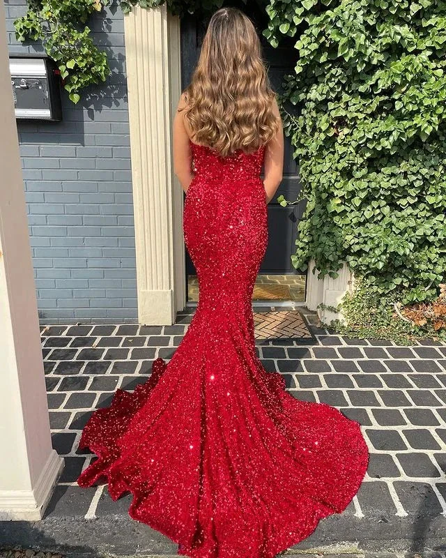 Glitter Royal Blue Mermaid Prom Dress Royal Blue Evening Dress Y5629 by simplepromdress