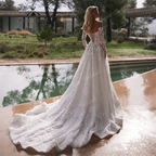 RoyceBridal Sweetheart A Line Wedding Dress 2025 Tulle Court Train Bridal Gown Customized suknia ślubnaفساتين حفلات