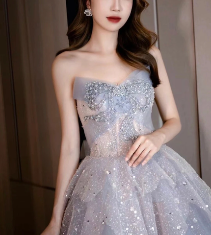 Lujoso vestido de fiesta brillante, vestido de quinceañera, vestido de princesa, Y2403