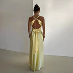 Sexy V Neck Backless Long Prom Dress Green Evening Gown Y7973 by simplepromdress