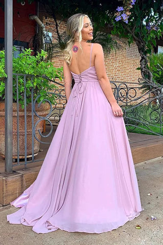 Vestido de noche formal de gasa SYP5