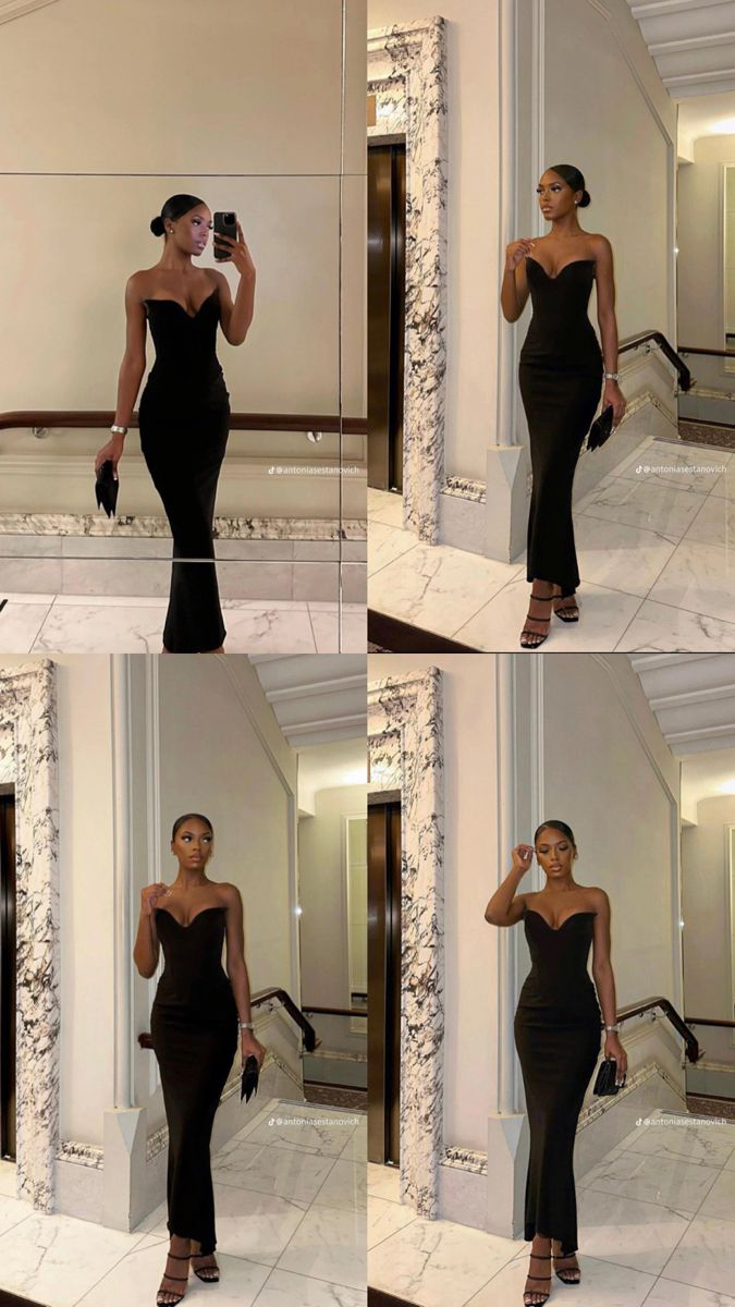Classy Black Sheath Evening Dress,Slim Prom Gown Y4242