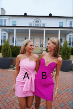 Cute Strapless Homecoming Dress Pink Homecoming Dress Y2498 by simplepromdress