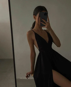sexy black long prom dress evening dress Y52 by simplepromdress