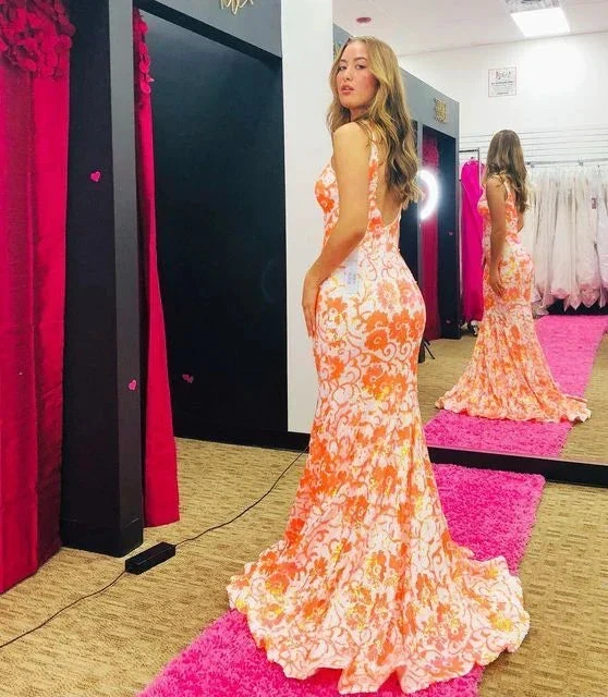 Fashion V Neck Mermaid Prom Dress Long Evening Dress Y6095 by simplepromdress