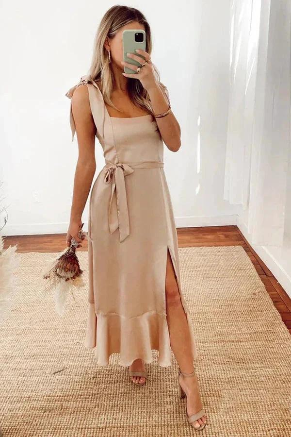 Amazing Spaghetti Straps Neckline A-line Bridesmaid Dresses BD100 by pgmdress
