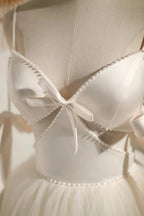 Beading Bowknot Lace Up Short Homecoming Dresses by Cicinia