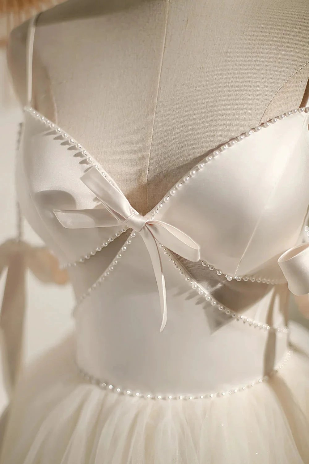 Beading Bowknot Lace Up Short Homecoming Dresses by Cicinia