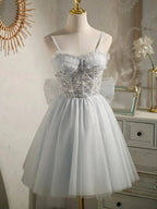 Chic Sleeveless Sequins Lace Up Short Homecoming Dresses by Cicinia