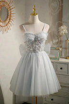 Chic Sleeveless Sequins Lace Up Short Homecoming Dresses by Cicinia