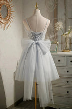 Chic Sleeveless Sequins Lace Up Short Homecoming Dresses by Cicinia