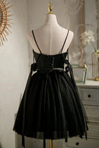 Black Sexy Sleeveless Beading Short Homecoming Dresses by Cicinia