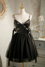 Black Sexy Sleeveless Beading Short Homecoming Dresses by Cicinia