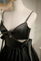Black Sexy Sleeveless Beading Short Homecoming Dresses by Cicinia
