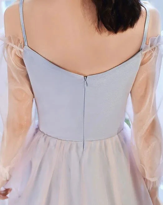 Adorable Pink And Blue Short Party Dress With Butterfly Cute Short Homecoming Dress Y2742 by simplepromdress