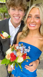 Cute Blue Strapless Homecoming Dress Blue Party Dress Y7420 by simplepromdress
