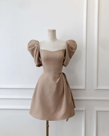 Retro Style White Homecoming Dress White Party Dress Y2433