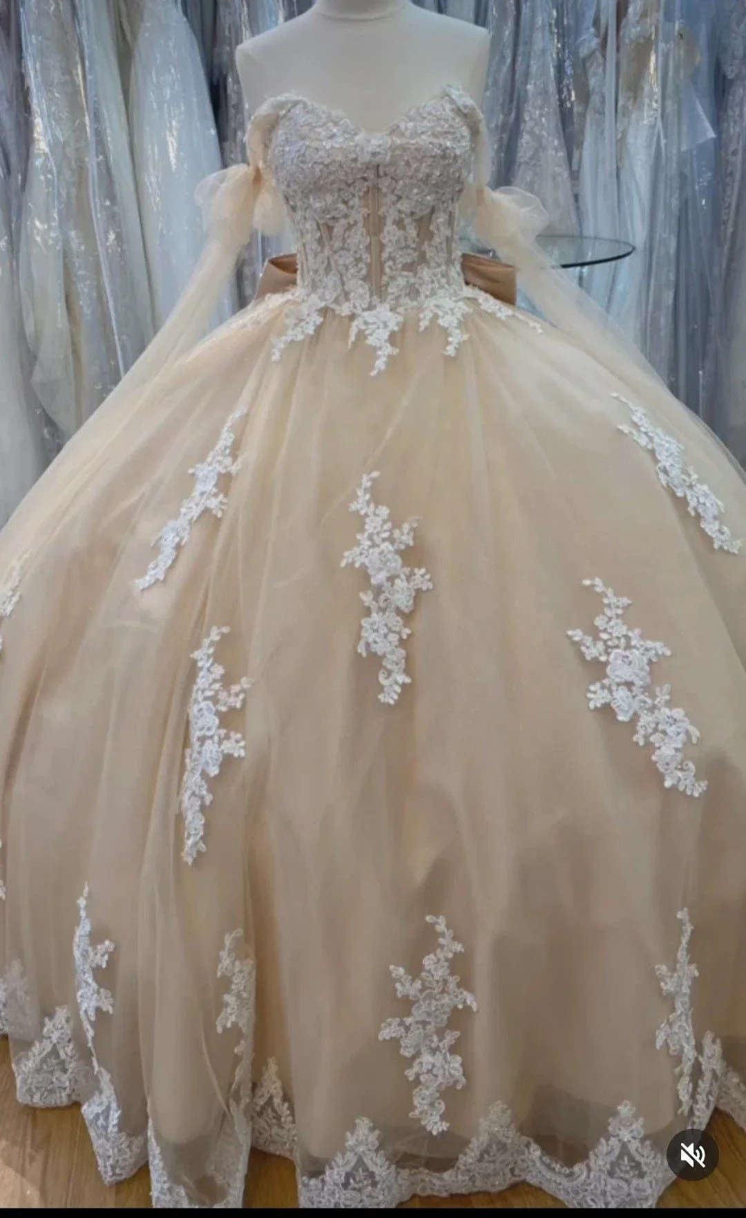 A-line Lace Tulle Ball Gown Sweet 16 Dress Y4013 by simplepromdress