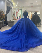 Princess Royal Blue Quinceanera Dresses Ball Gown Sweet 16 Dress Y4440 by simplepromdress
