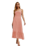 Numbersea Spaghetti Strap Chiffon Bridesmaid Dress Ankle Length Formal A Line Cocktail Party Homecoming Dress for Juniors SEA28028 by numbersea