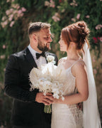Beautiful Long Mermaid Spaghetti Straps V-neck Lace Sleeveless Backless Wedding Dress by misshow.com
