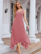 Sunnderly Chiffon Plus Size Mother of Bride Dresses with Jacket Formal Dresses for Wedding SY28073 by numbersea