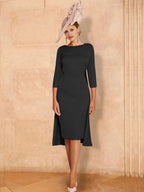Sheath/Column Long Sleeves Mother of the Bride Dresses with Beading by Dreamylily