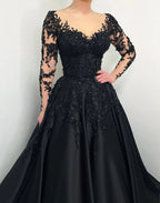 Black Luxury Gothic Wedding Dress Bridal Gown Heavy Beading  SW559