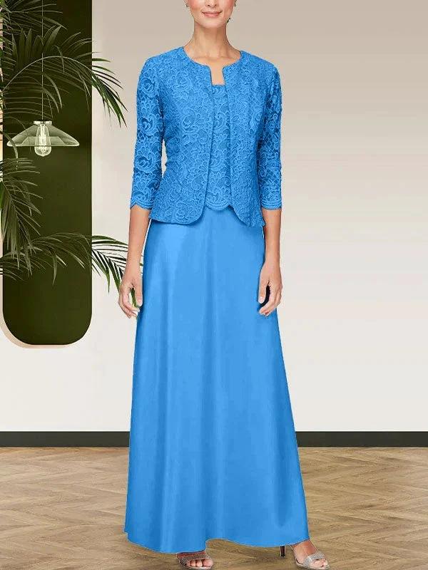 Glitter Lace & Satin Skirt Jacket Dress with Open Jacket by Dreamylily