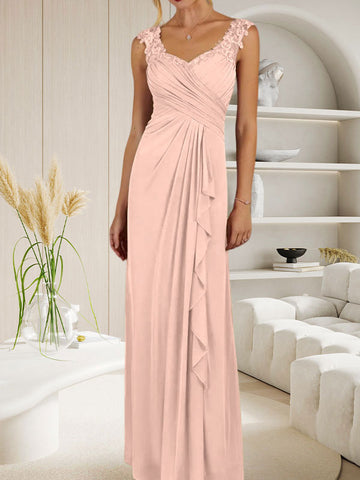 Vestido de malla plisada con escote corazón y corte en A color champán