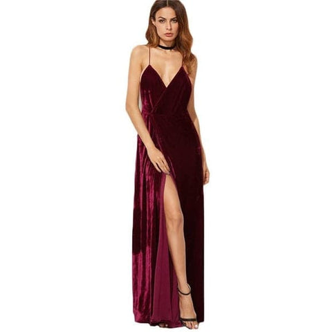 Samtkleid für formelle Abendveranstaltungen SYP9