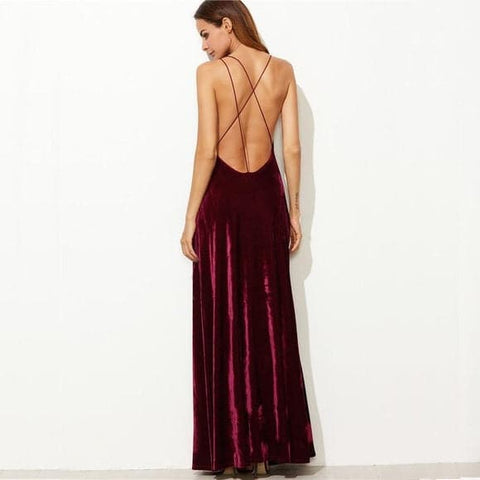 Samtkleid für formelle Abendveranstaltungen SYP9