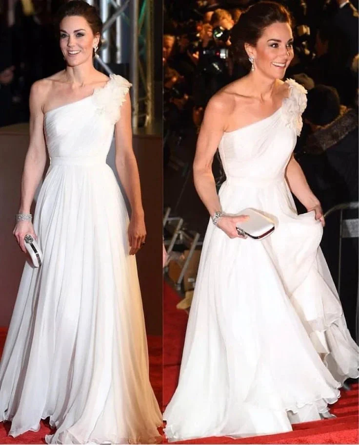 Elegant White One Shoulder Tulle Prom Dress Formal Evening Dress Y8198 by simplepromdress