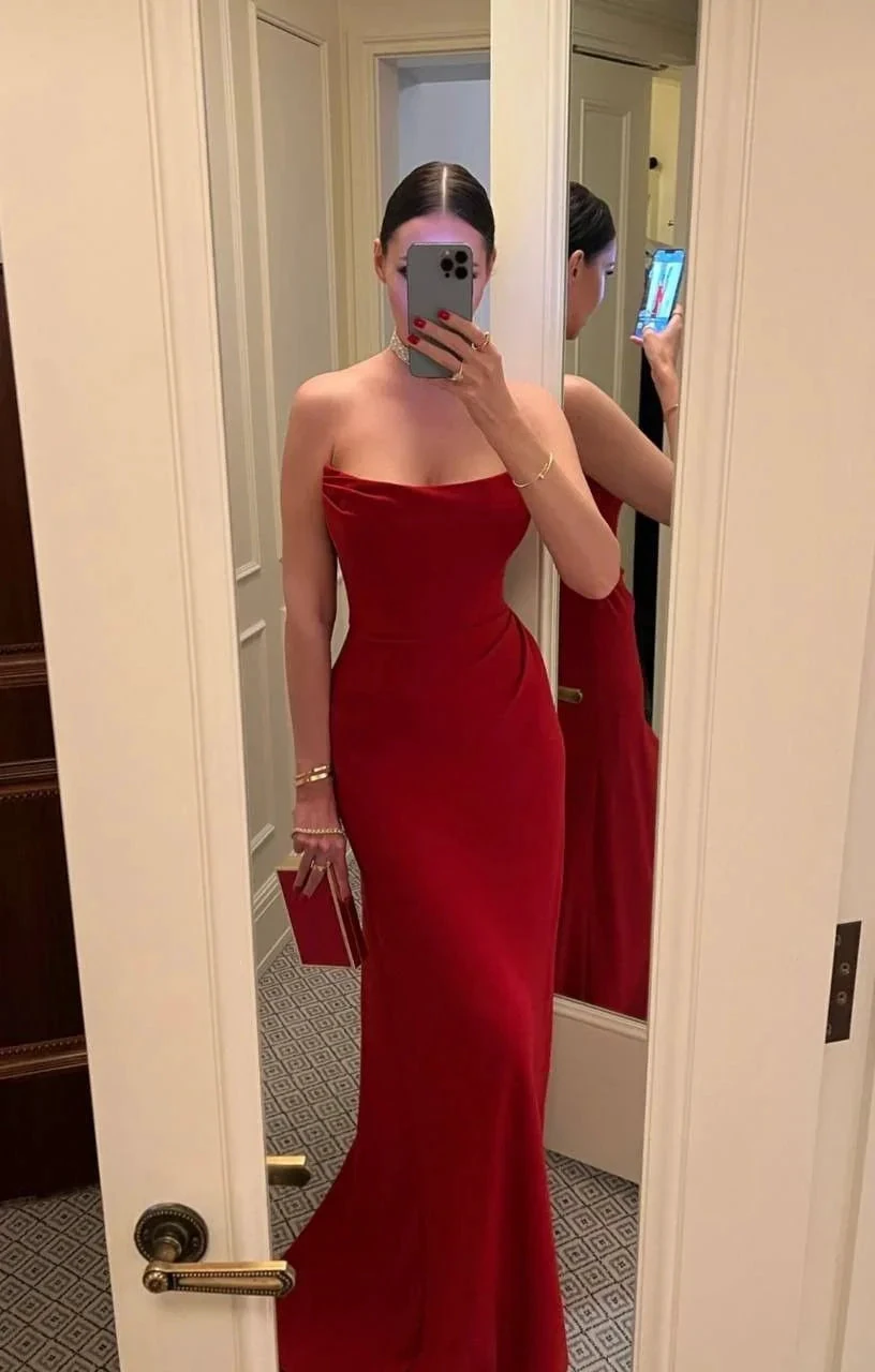 Charming Strapless Mermaid Long Evening Dress Formal Gown Y2148 by simplepromdress