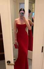 Charming Strapless Mermaid Long Evening Dress Formal Gown Y2148 by simplepromdress