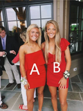 Different Style Red Homecoming Dress Graduation Dress Y2072 by simplepromdress