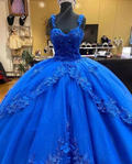 Amazing Royal Blue Princess Dress,Royal Blue Ball Gown Sweet 16 Dress Y825 by simplepromdress