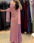 Luxurious Spaghetti Straps Tulle Mermaid Prom Evening Dress Y8137 by simplepromdress