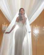 Charming Mermaid Off-the-shoulder Sleeveless Ruffles Satin Wedding Dresses by misshow.com