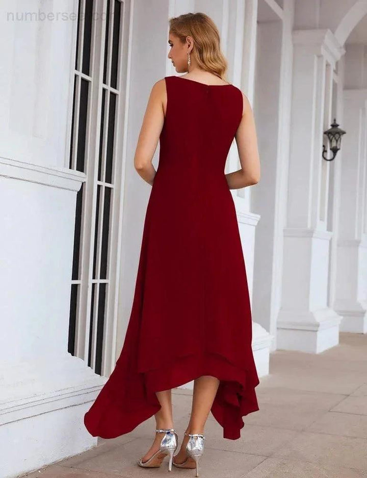 Sunnderly Chiffon Plus Size Mother of Bride Dresses with Jacket Formal Dresses for Wedding SY28073 by numbersea